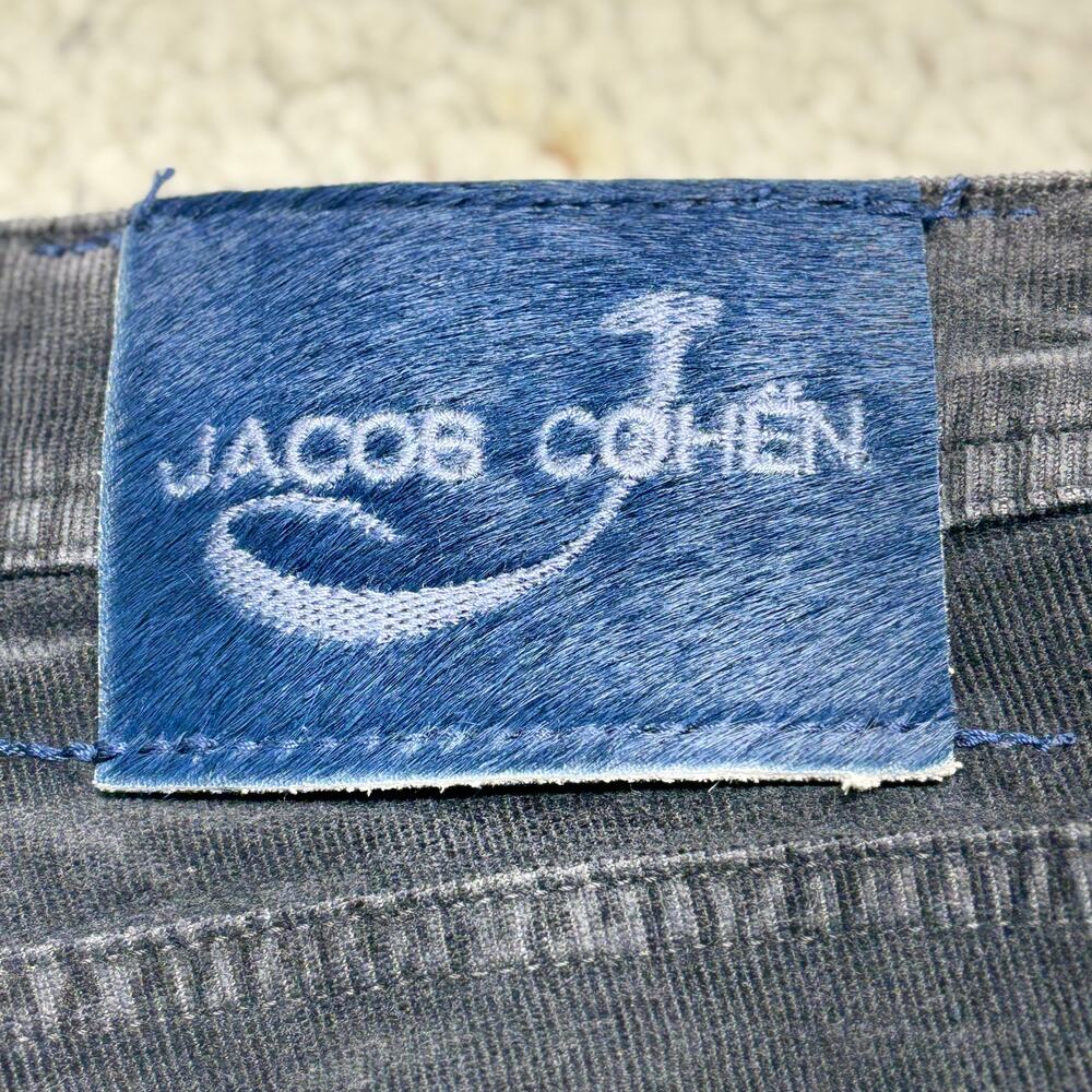 Jacob Cohen Bard Corduroy Pants Mens 36x31 Stretch Charcoal 688 Designer